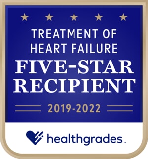 Five-Star Distinction for Treatment of Heart Failure for 4 years in a row (2019-2022)
